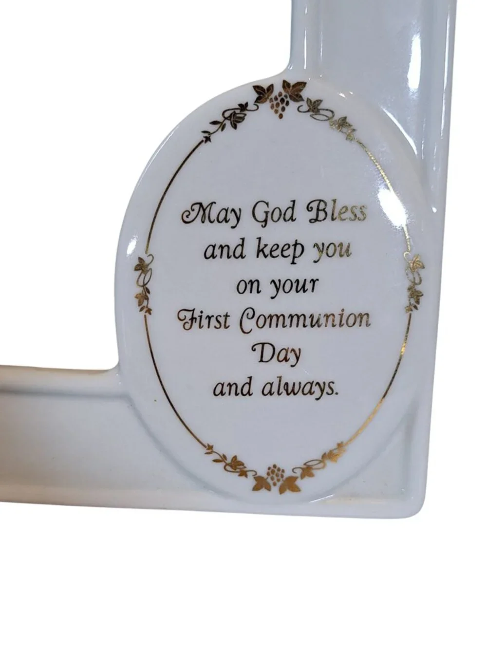 Roman Inc. white porcelain picture frame 5x7